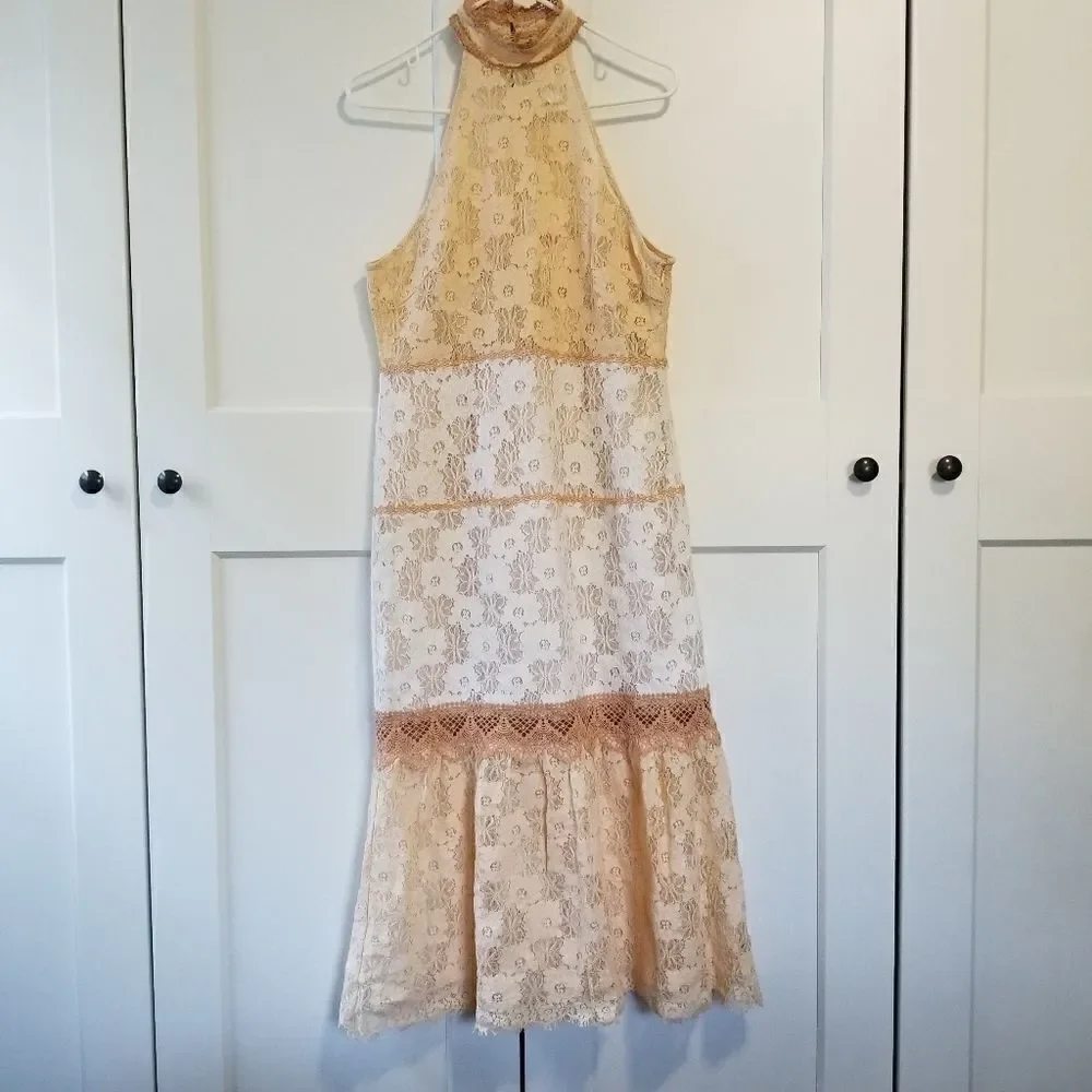Anthropologie foxiedox lace dress